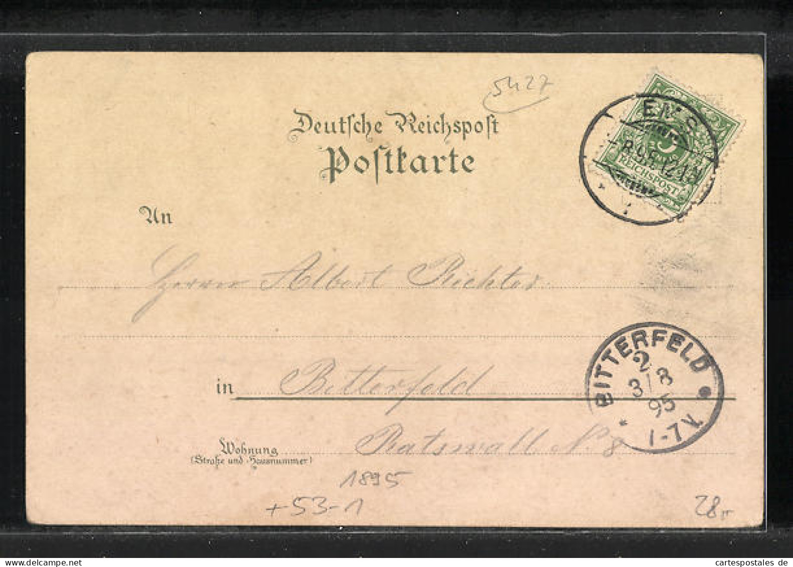 Vorläufer-Lithographie Bad Ems, 1895, Kaiser Wilhelm-Denkmal, Malbergbahn  - Bad Ems
