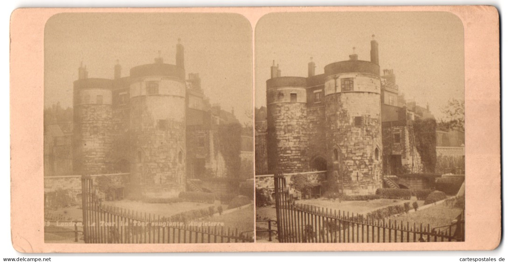 Stereo-Photo Fotograf Unbekannt, Ansicht London, Tower Of London  - Stereoscopic