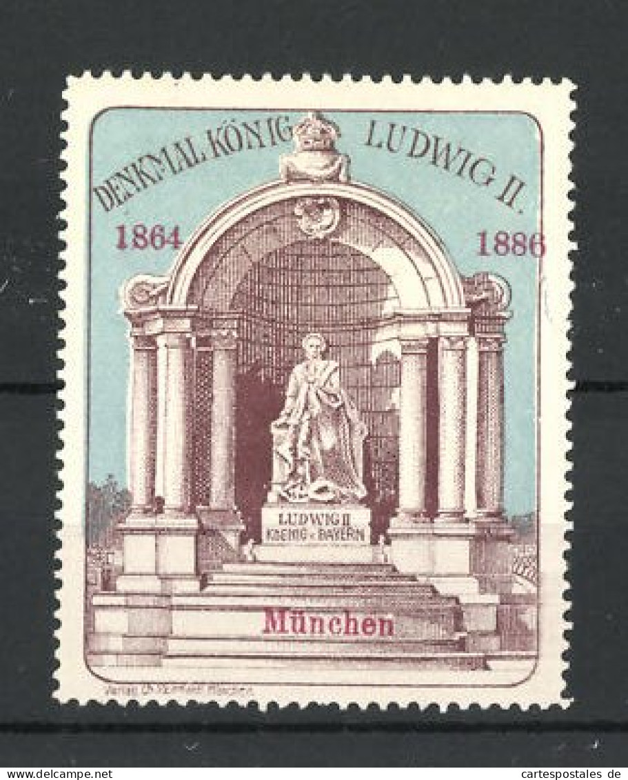 Reklamemarke München, Denkmal König Ludwig II.  - Vignetten (Erinnophilie)