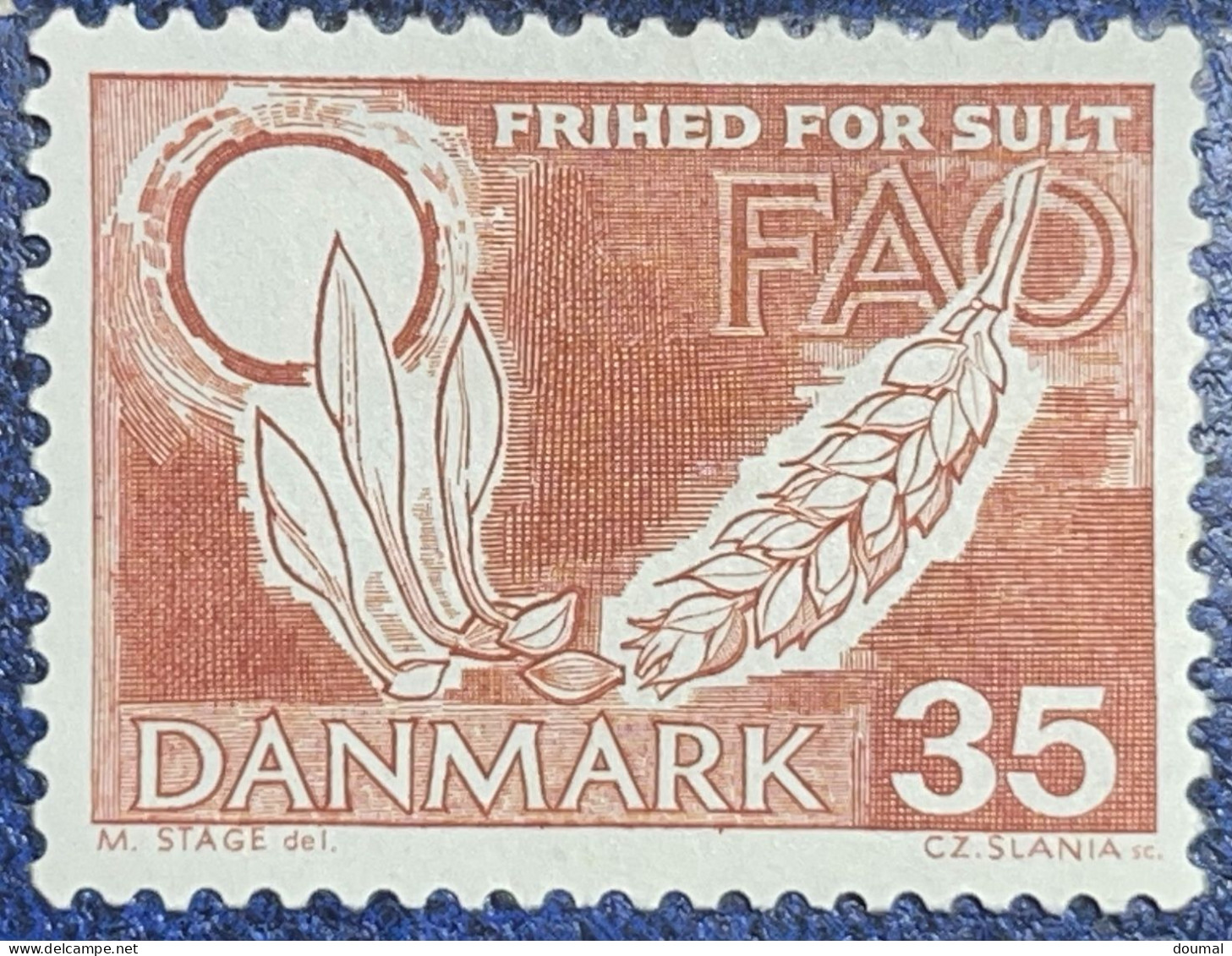 Timbre De Danmark, Liberté Pour La Faim, 35 , 1963 - Ongebruikt