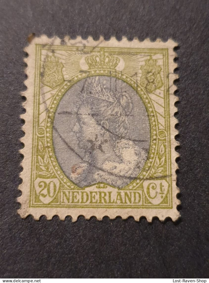 Niederlande - Wilhelmine 20c - Gebruikt