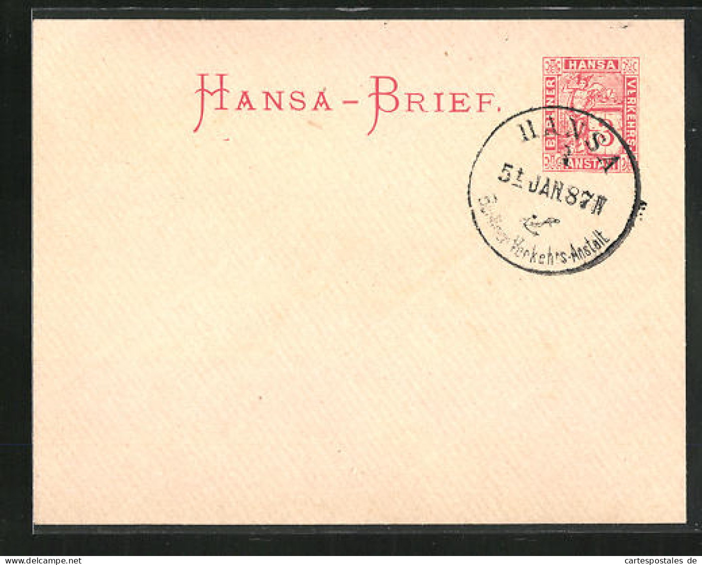Briefumschlag Berlin, Hansa-Brief, Private Stadtpost  - Timbres (représentations)