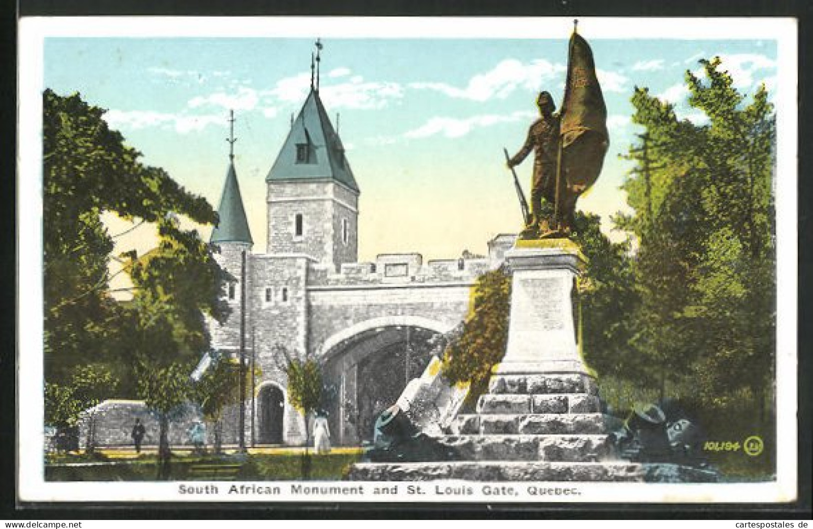 AK Quebec, South African Monument And St. Louis Gate  - Québec - La Cité