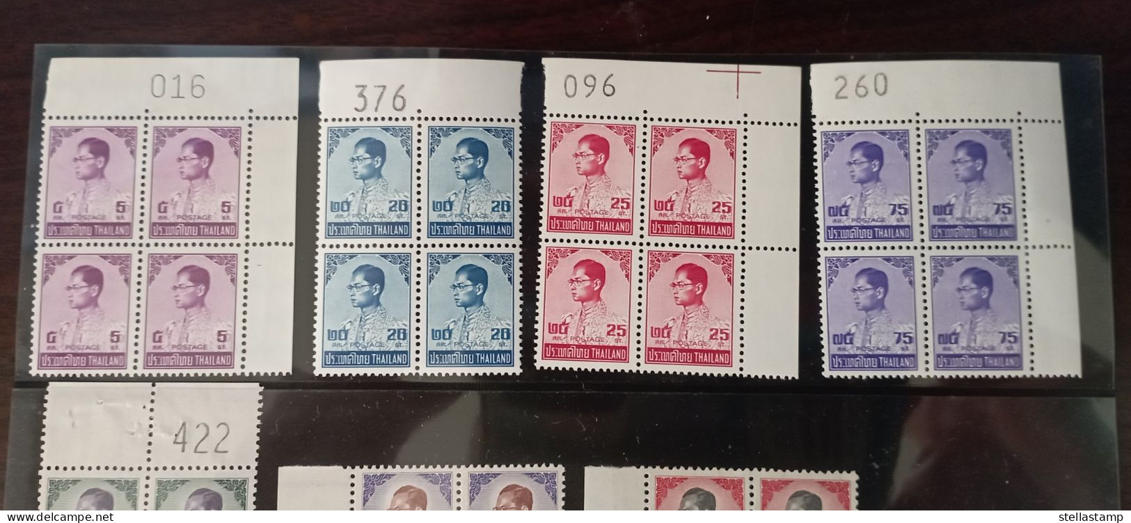 Thailand Stamp Definitive King Rama 9 6th Series BLK4 MNH (0.05 - 10 Baht) - Thailand
