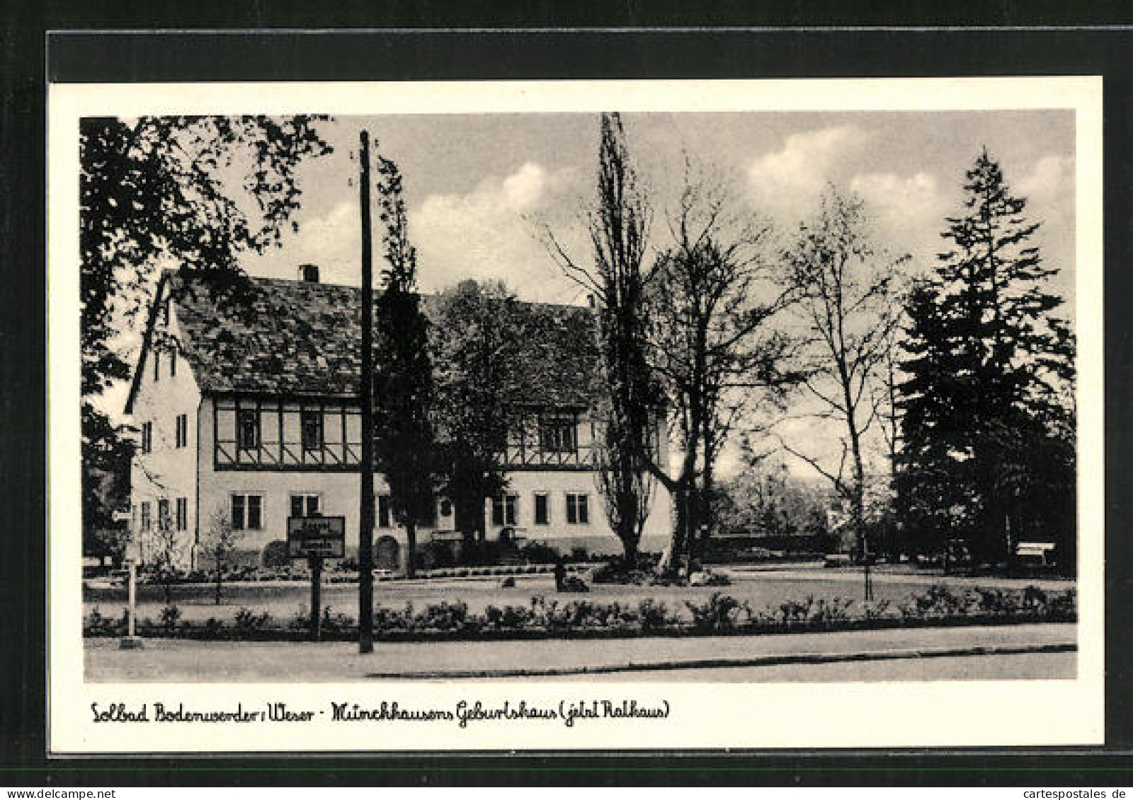 AK Bodenwerder A. Weser, Münchhausens Geburtshaus  - Bodenwerder