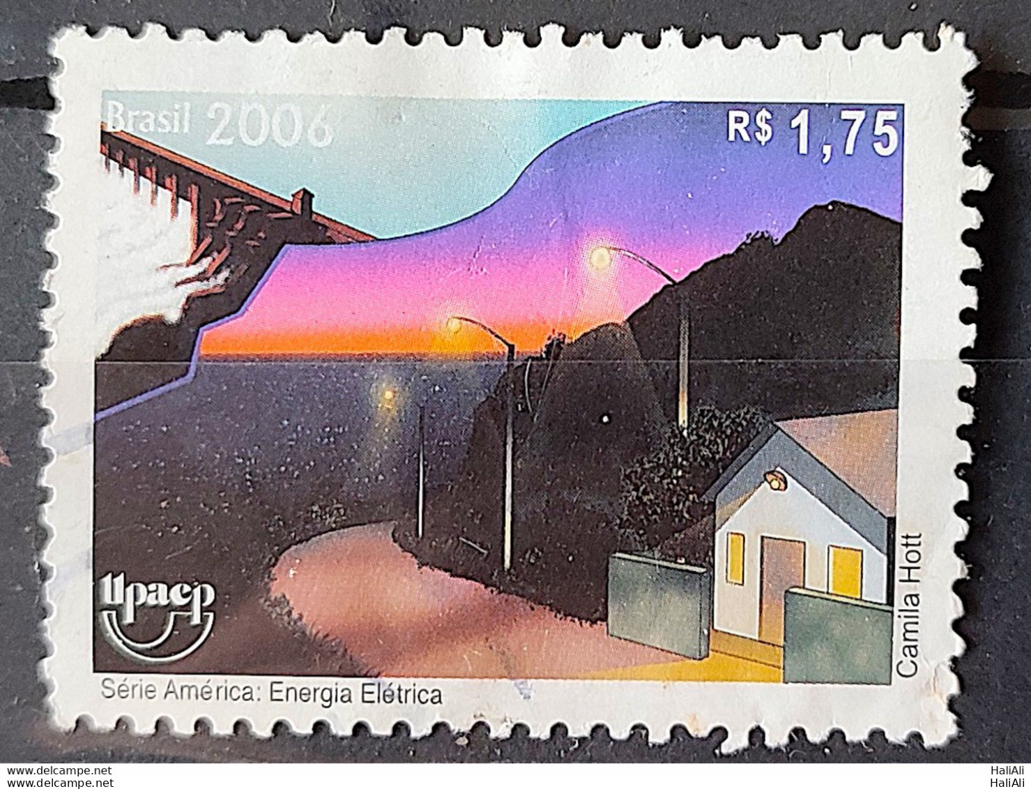 C 2667 Brazil Stamp Electric Energy UPAEP 2006 Circulated 2 - Usati