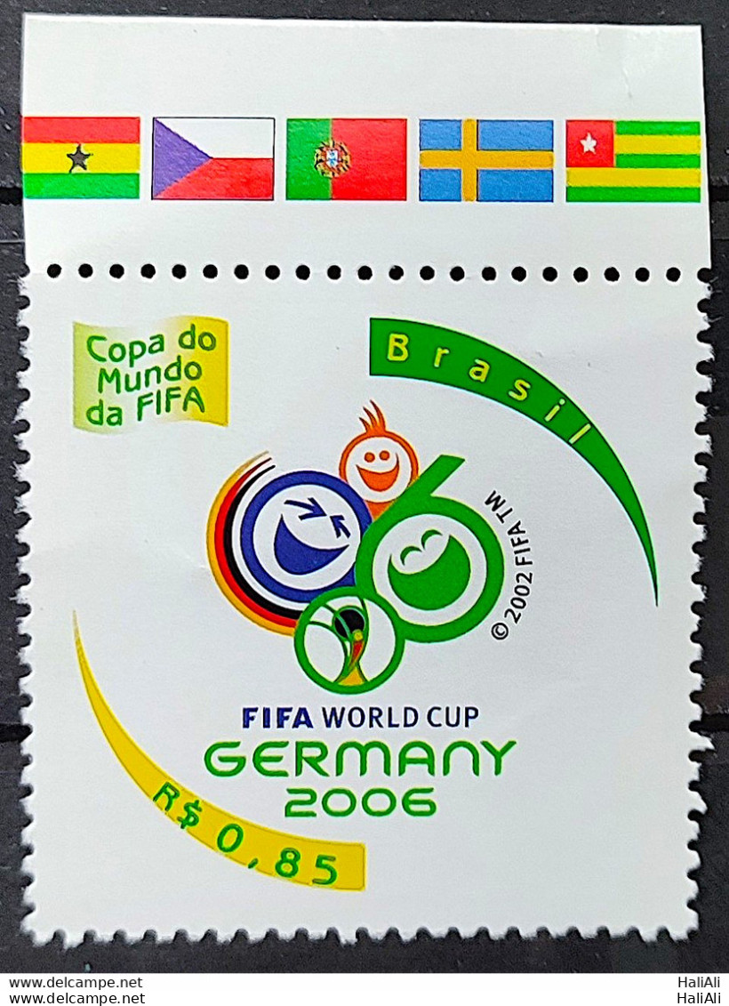 C 2647 Brazil Stamp Germany Football World Cup Flag Czech Republic Sweden Portugal 2006 - Ungebraucht