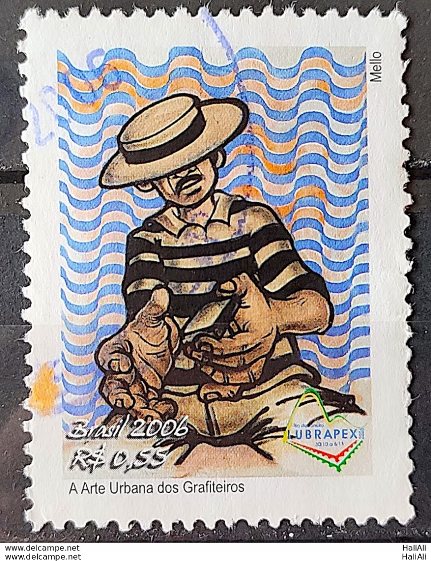 C 2642 Brazil Stamp Graffiti Artists Urban Art Music Samba 2006 Circulated 1 - Used Stamps