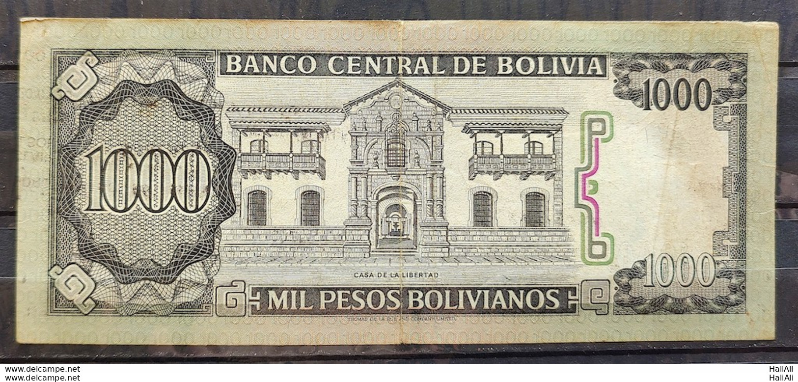 Banknote Bolivia 1000 Pesos 2006 MBC - Bolivië