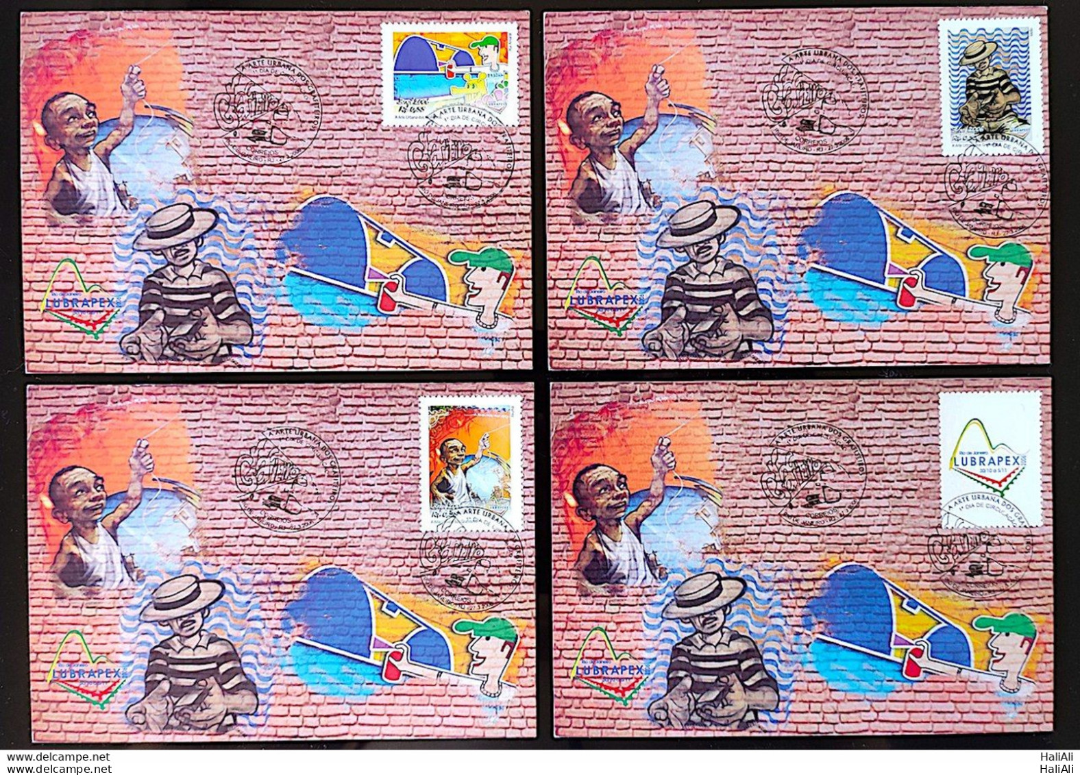 Brazil Maximum Card Correios Urban Art Postcard  2006 1 - Maximumkaarten
