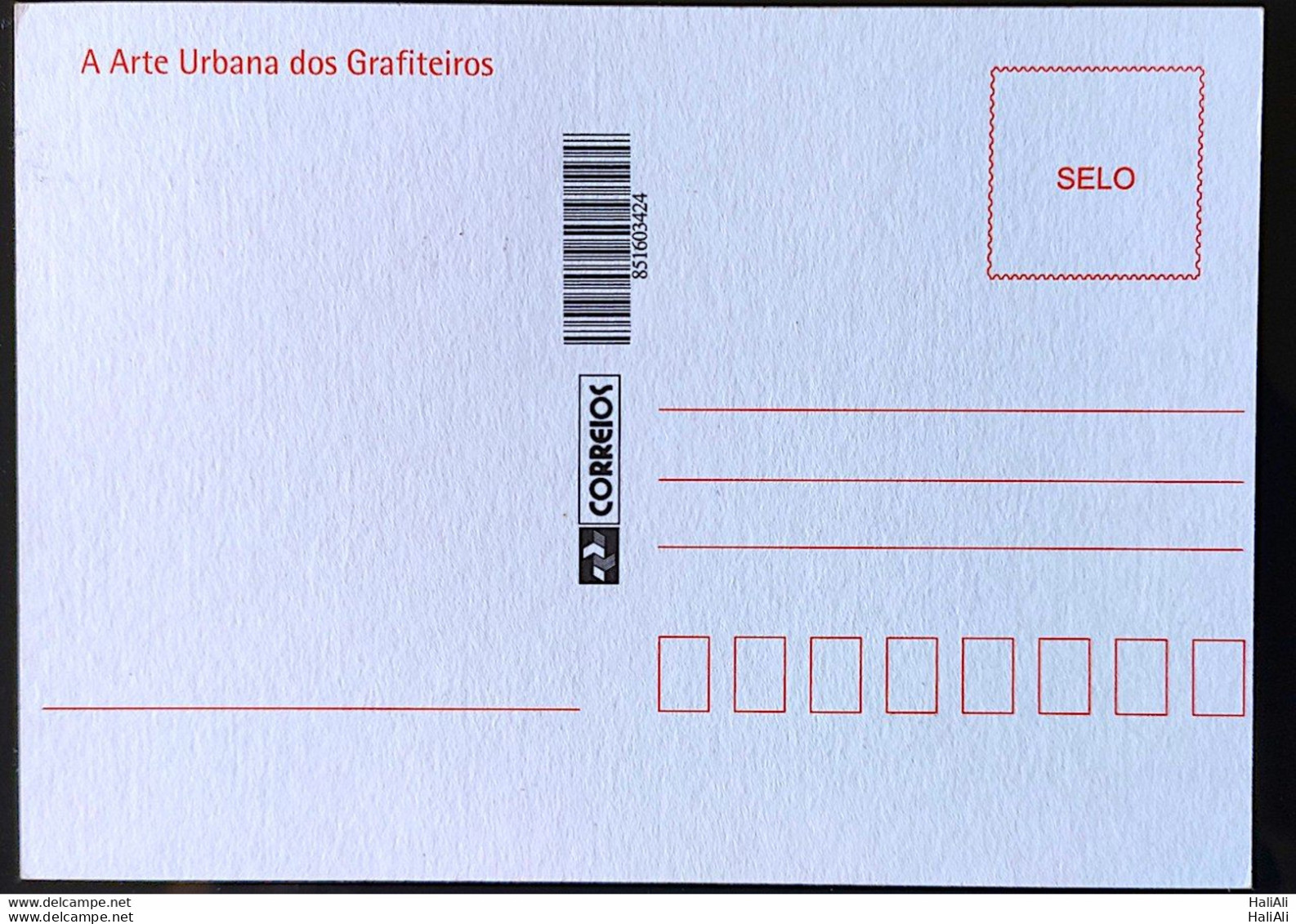 Brazil Maximum Card Correios Urban Art Postcard  2006 With Vignette - Maximum Cards