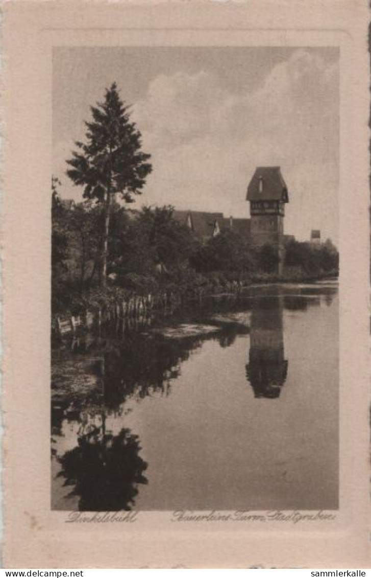 60406 - Dinkelsbühl - Bäuerleins-Turm, Stadtgraben - Ca. 1950 - Dinkelsbuehl