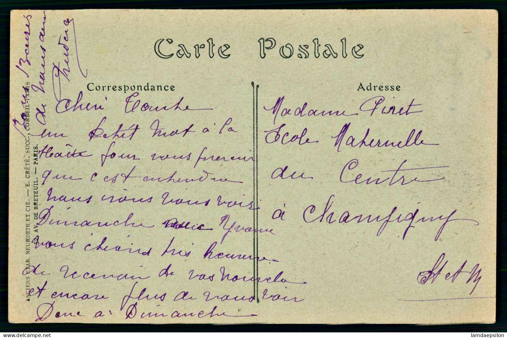 A69  FRANCE CPA CORBEIL - LES HALLES - Sammlungen & Sammellose