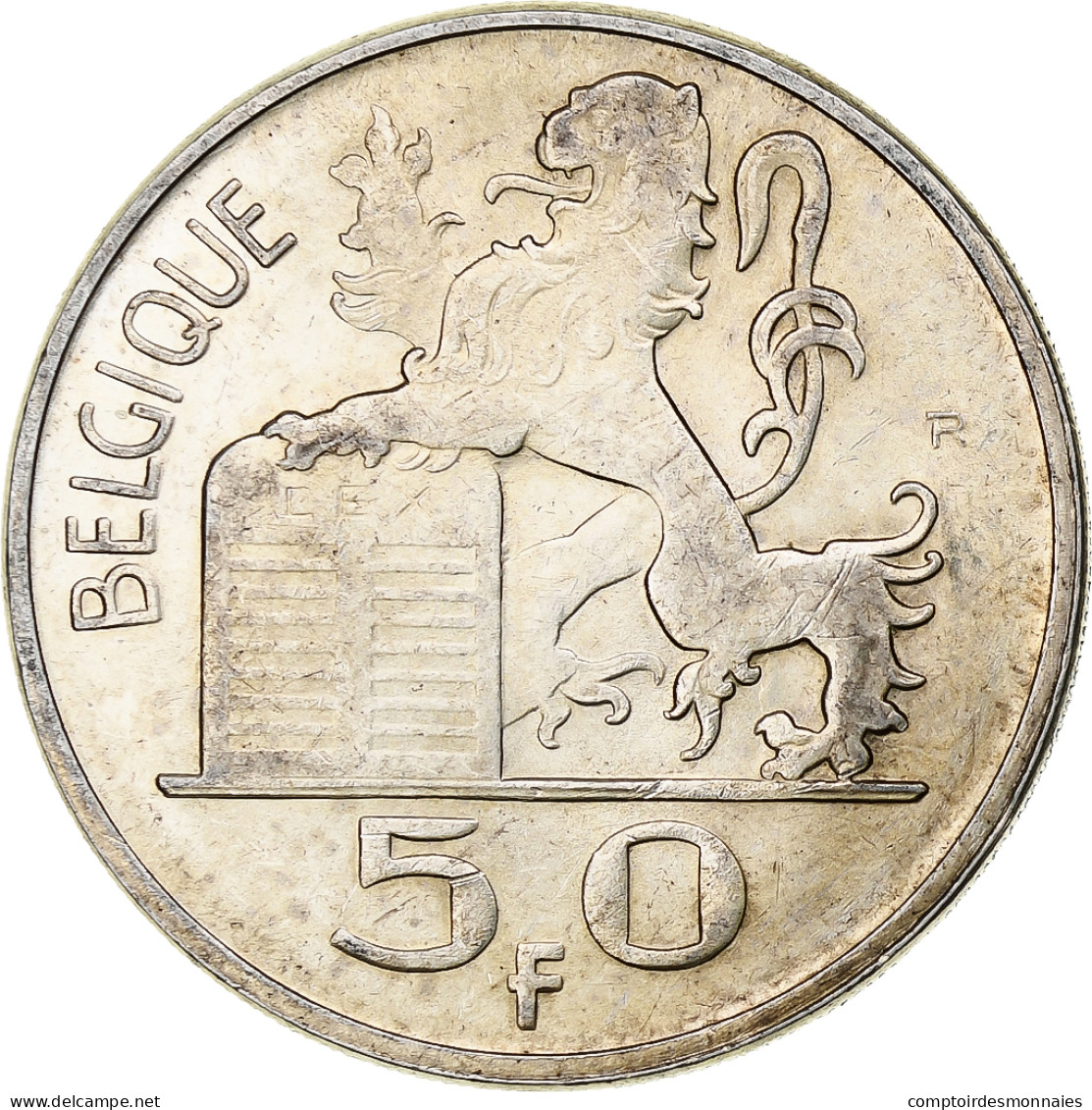 Belgique, Régence Prince Charles, 50 Francs, Mercure, 1951, Bruxelles, Argent - 50 Franc