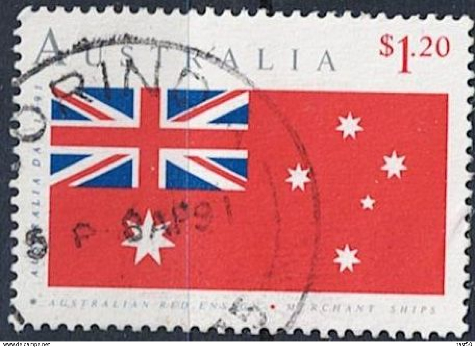 Australien Australia - Flagge Der Handelsmarine (MiNr: 1236) 1991 - Gest Used Obl - Oblitérés