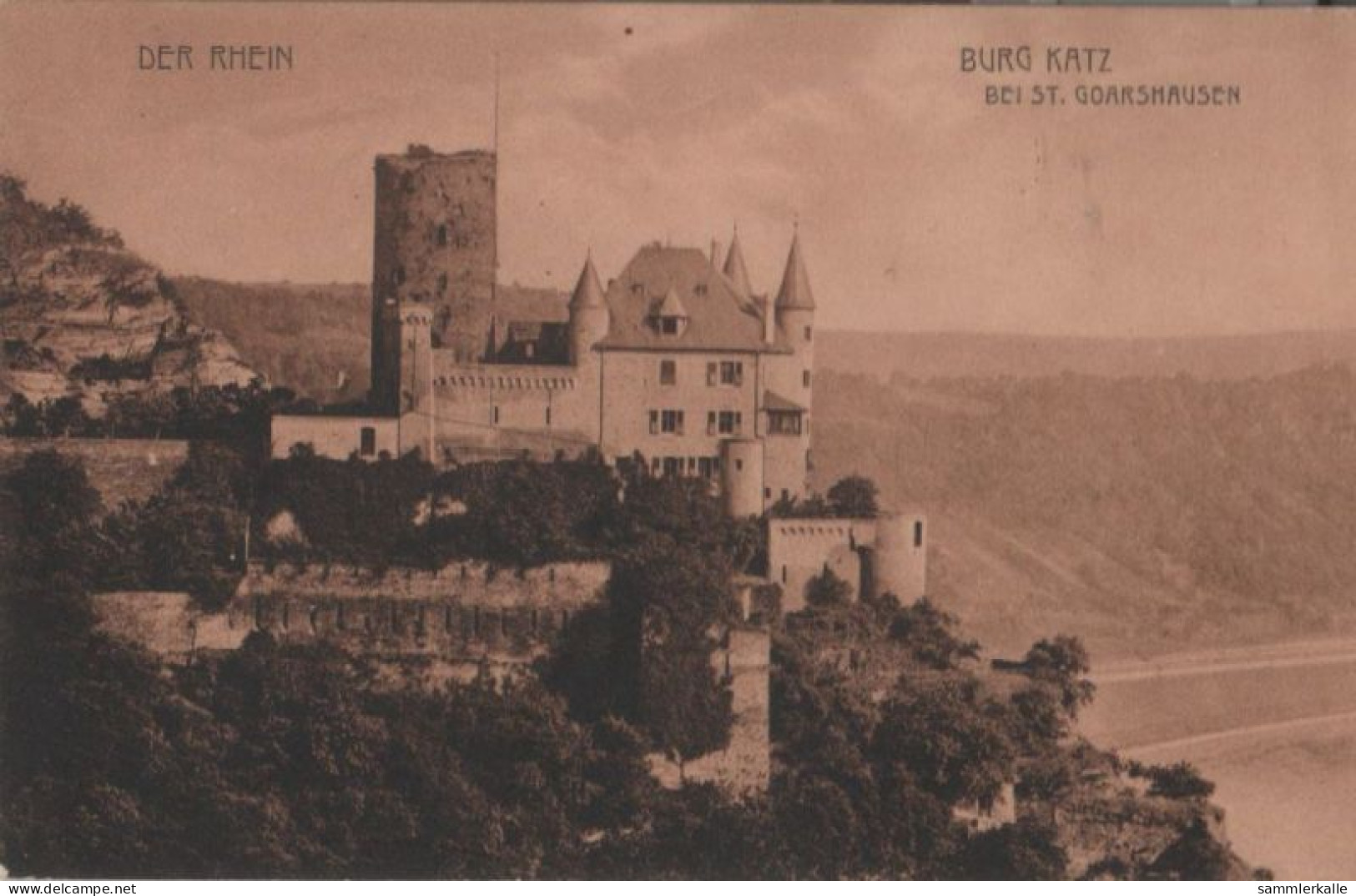 62150 - St. Goarshausen - Burg Katz - 1909 - Bad Ems