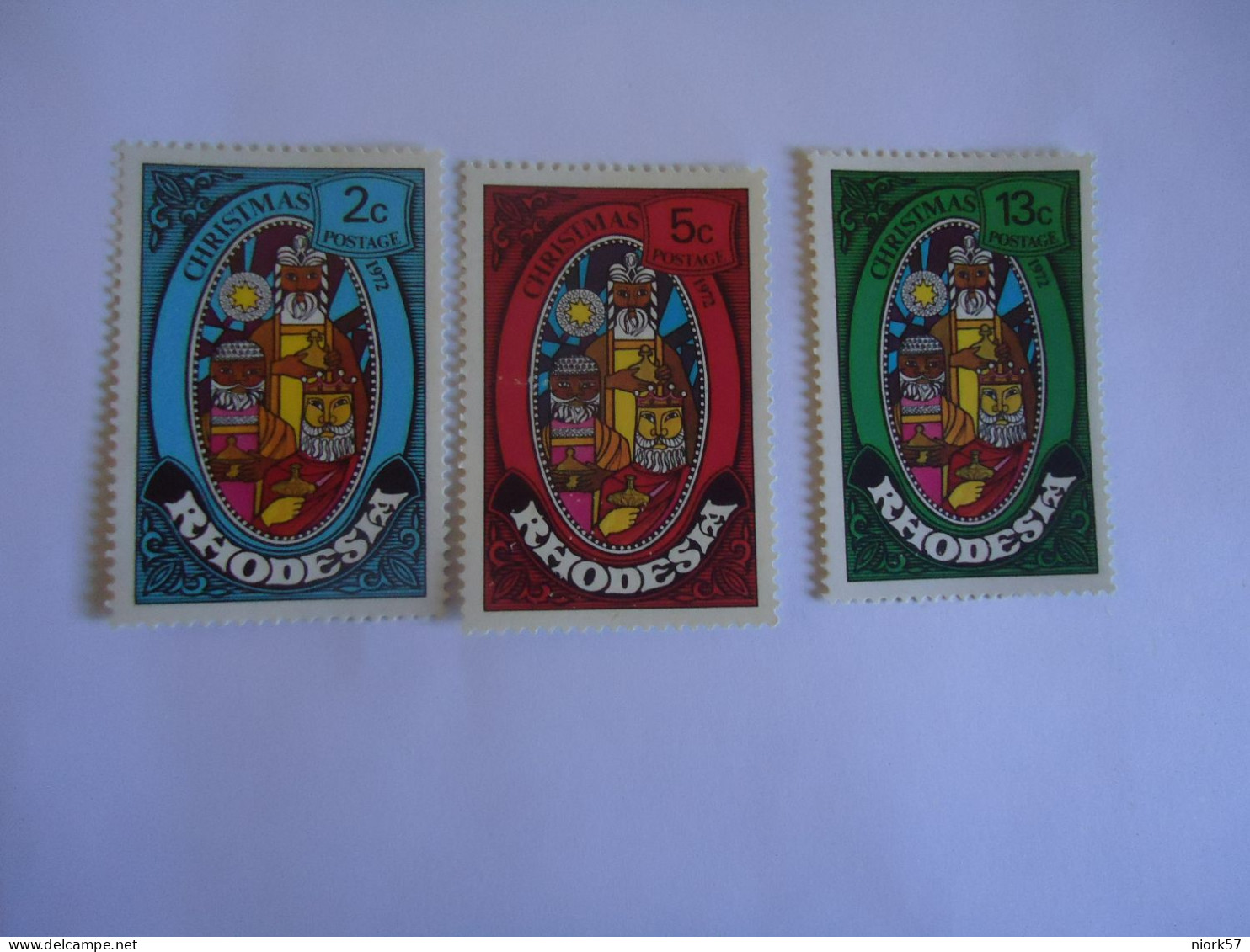 RHODESIA MNH  SET 3 STAMPS  CHRISTMAS 1972 - Other & Unclassified