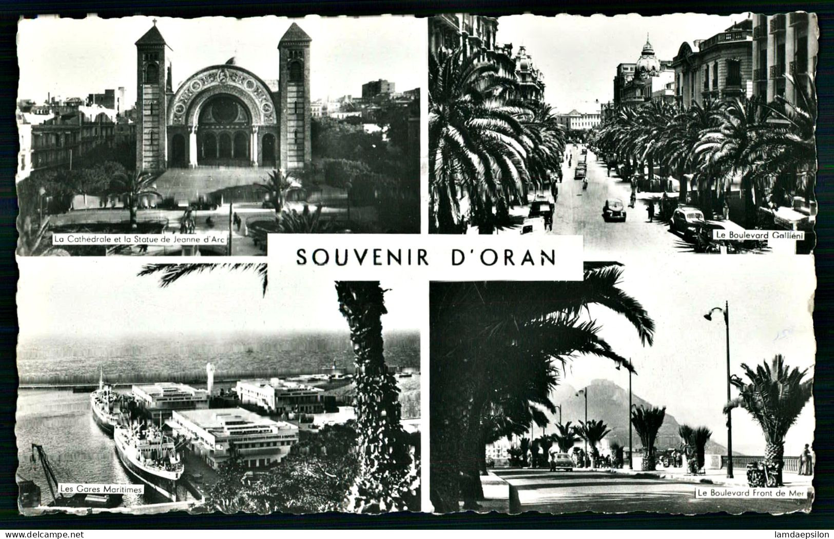 A70  ALGERIE CPSM SOUVENIR D' ORAN - Collections & Lots