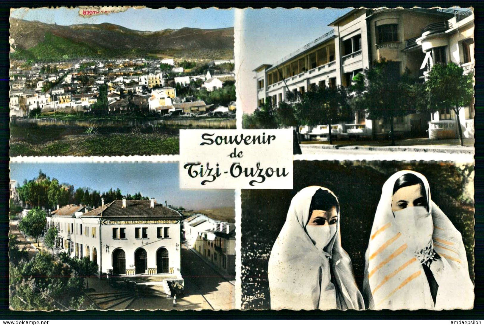 A70  ALGERIE CPSM SOUVENIR DE TIZI OUZOU - Sammlungen & Sammellose