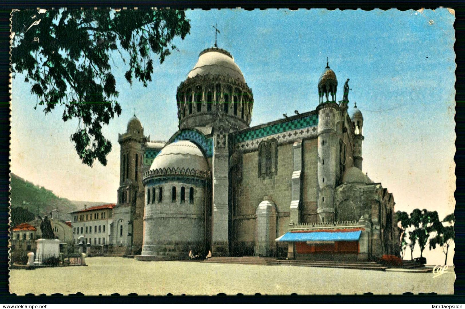 A70  ALGERIE CPSM ALGER - LA BASILIQUE NOTRE DAME D' AFRIQUE - Colecciones Y Lotes