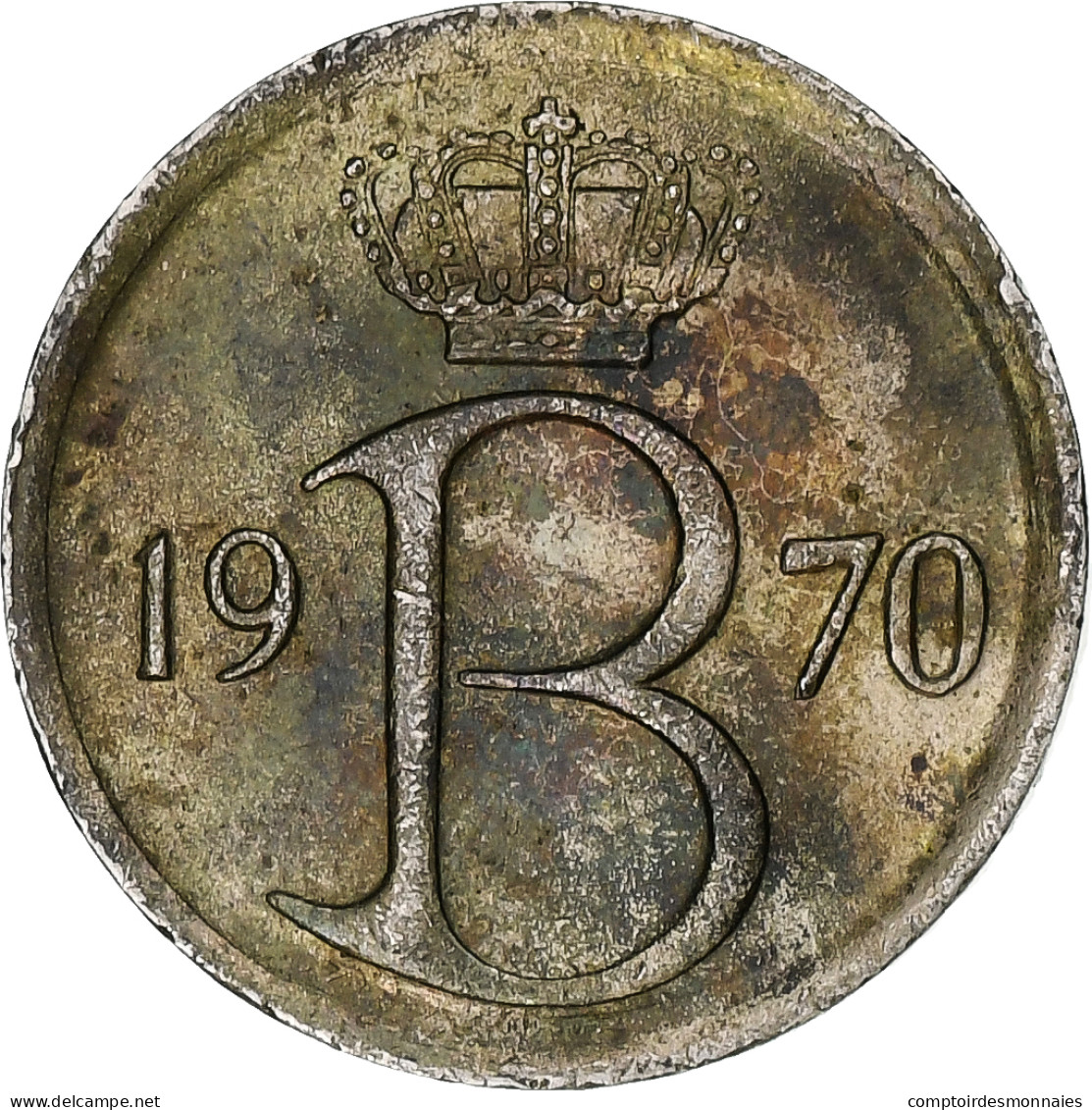 Belgique, 25 Centimes, 1970 - 25 Cent