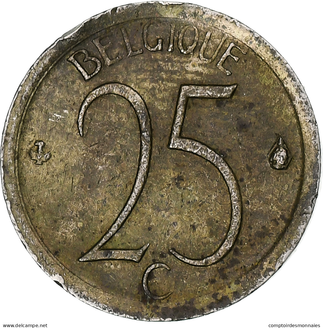 Belgique, 25 Centimes, 1970 - 25 Cent