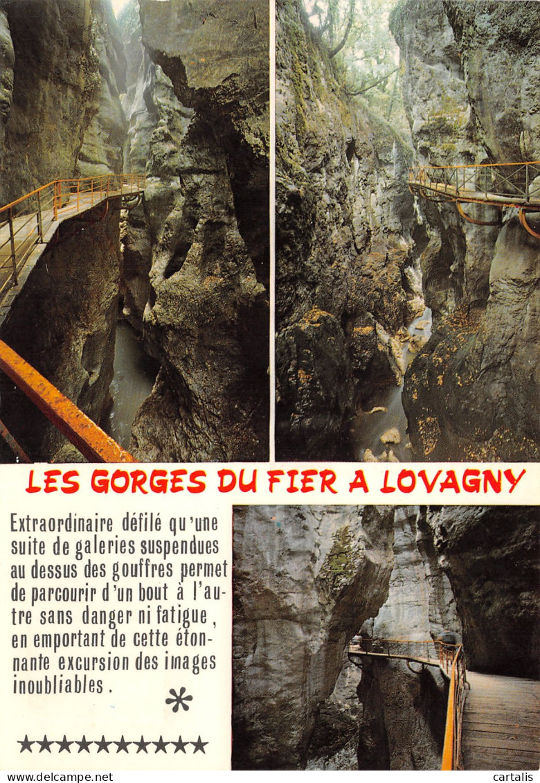 74-LOVAGNY LES GORGES DU FIER-N°3847-A/0075 - Lovagny