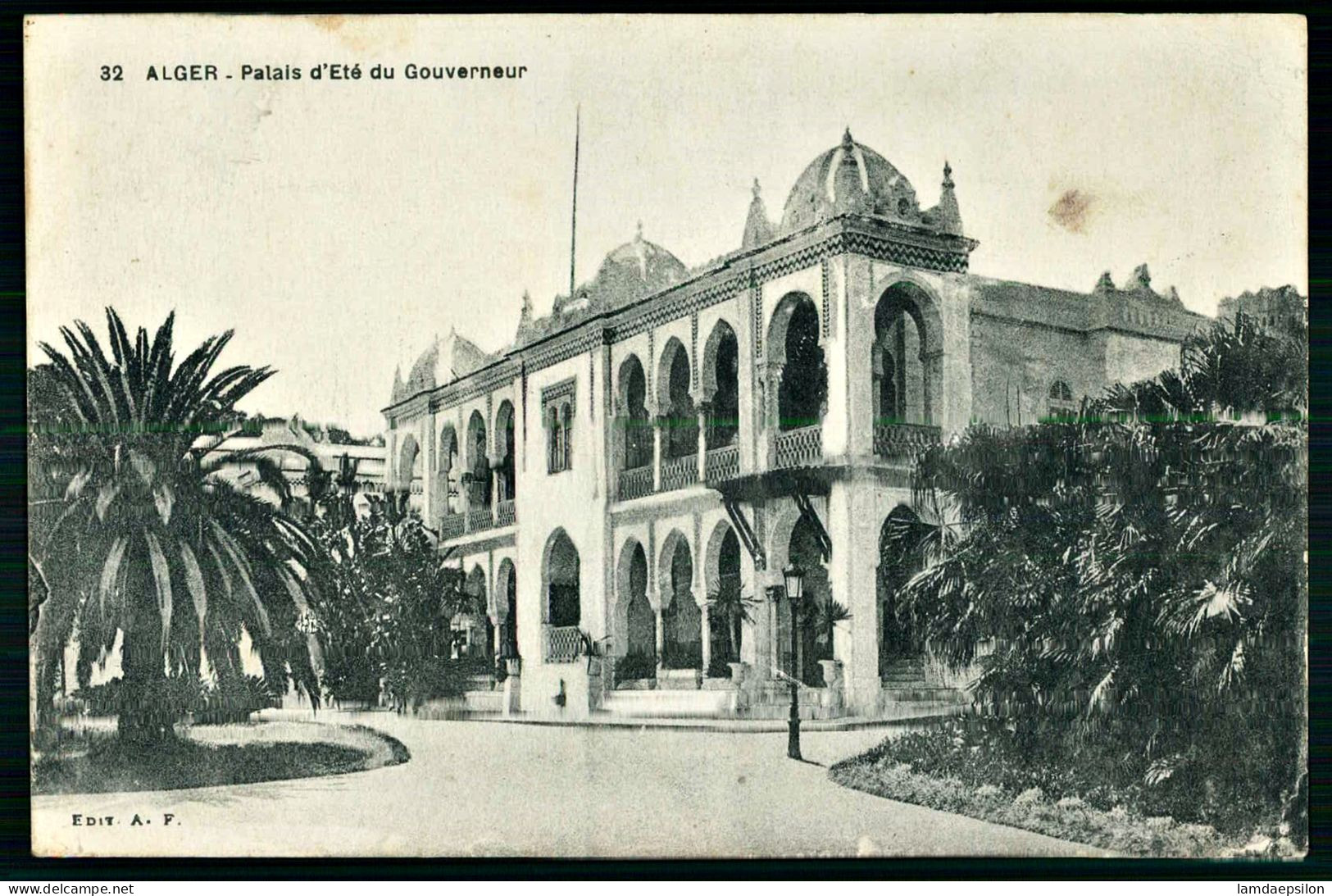 A70  ALGERIE CPA  ALGER - PALAIS D' ETÉ DU GOUVERNEUR - Collections & Lots