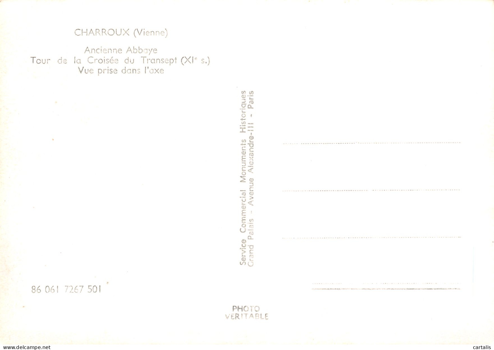 86-CHARROUX-N°3847-B/0101 - Charroux
