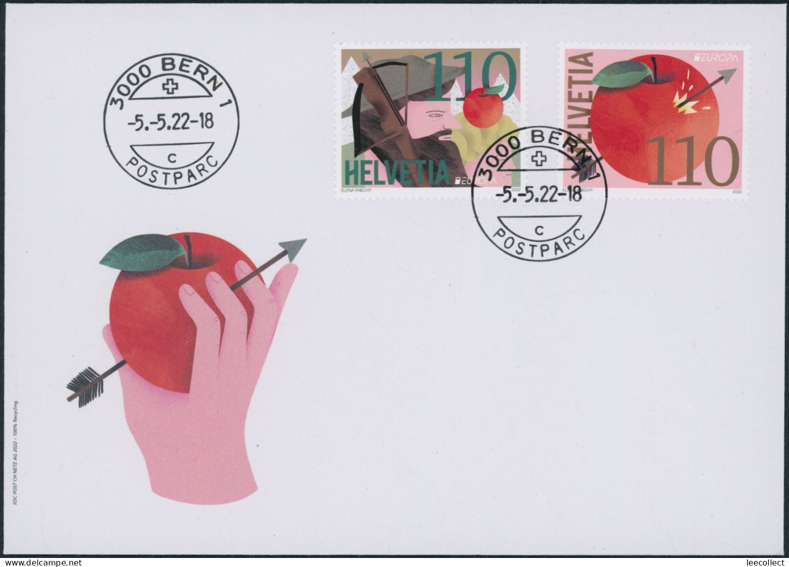 Suisse - 2022 - Europa - Ersttagsbrief FDC ET - Covers & Documents