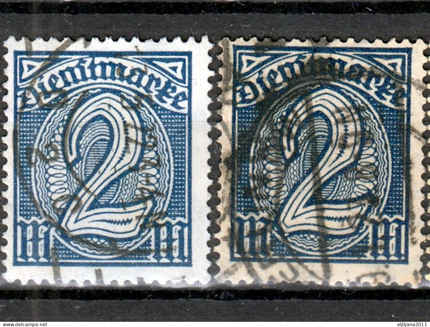 ⁕ Germany, Deutsches Reich 1920 - 1922 ⁕ Official / Dienstmarke ⁕ 21v Used - Dienstmarken