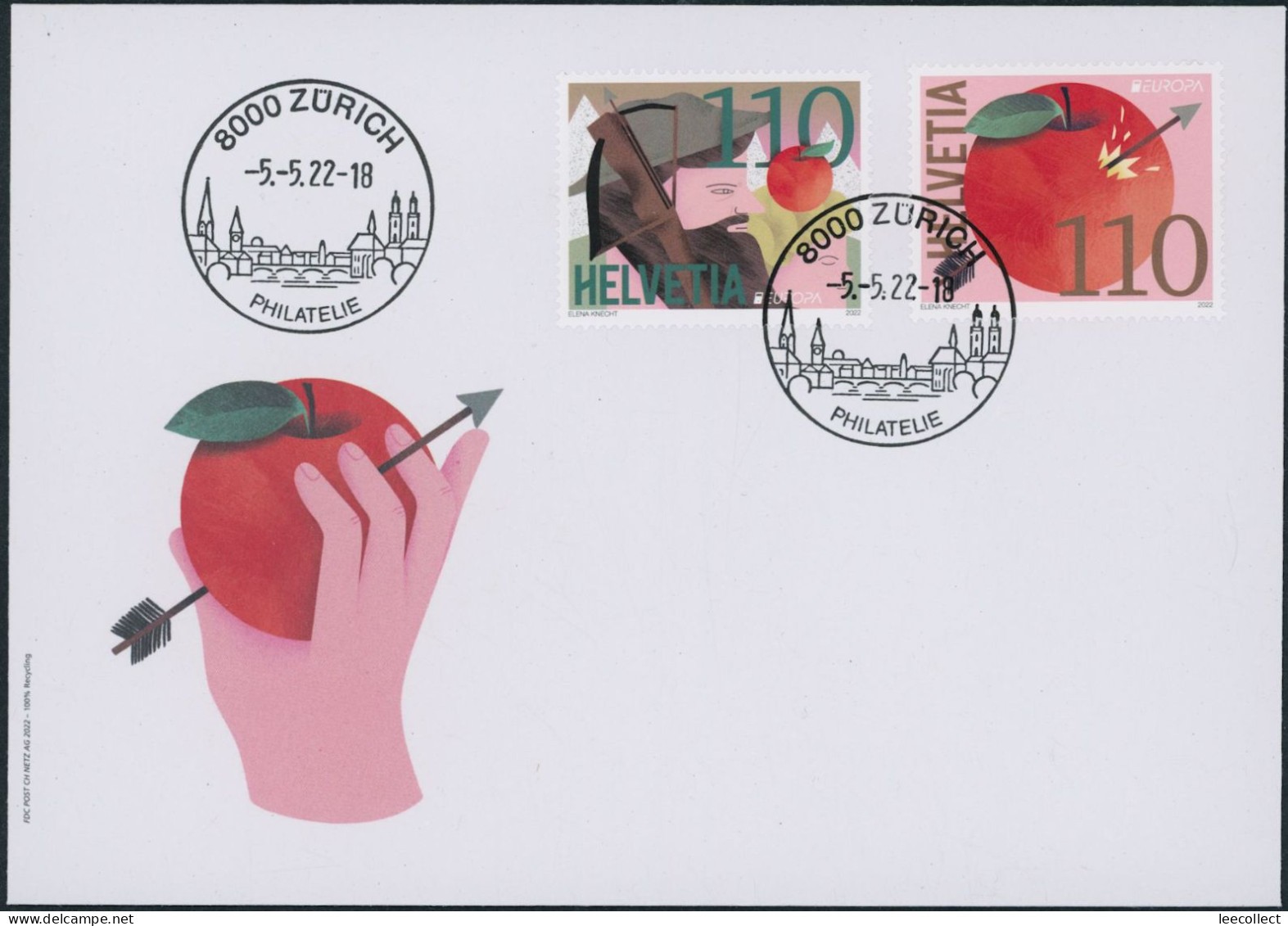 Suisse - 2022 - Europa - Ersttagsbrief FDC ET - Covers & Documents