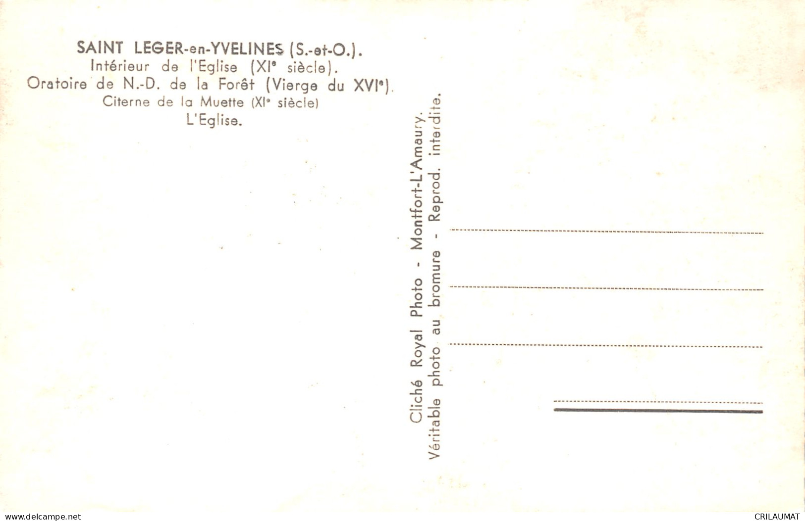 78-SAINT LEGER EN YVELINES-N°T2900-F/0393 - St. Leger En Yvelines