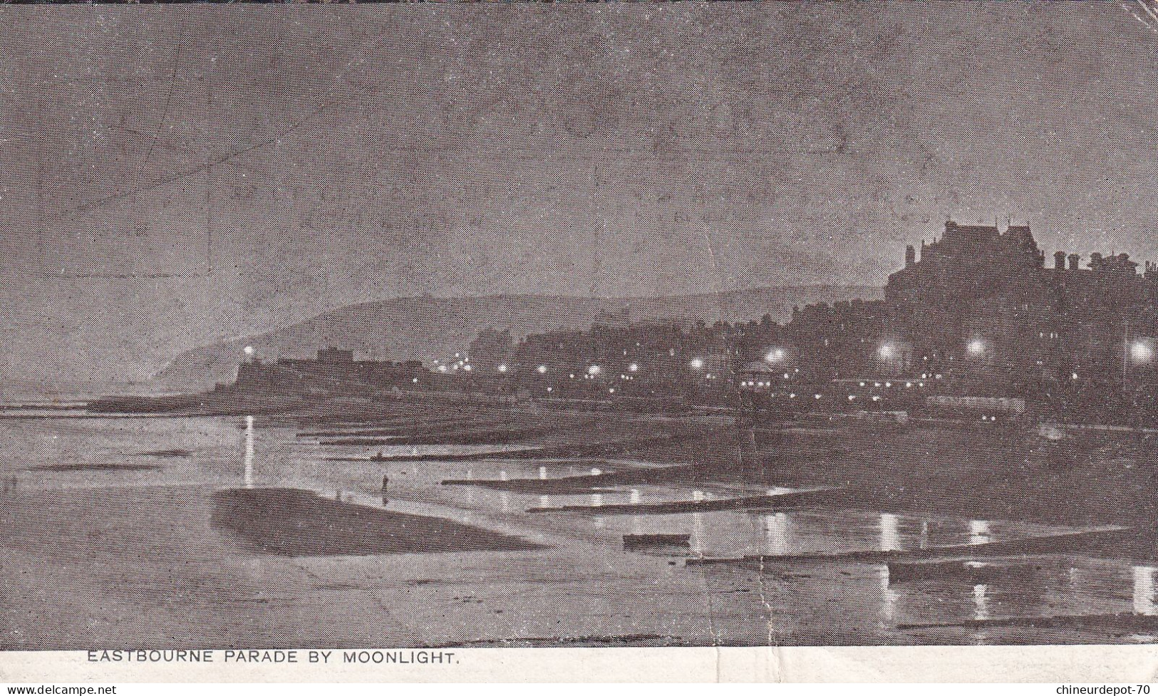 EASTBOURNE PARADE BY MOONLIGHT - Eastbourne