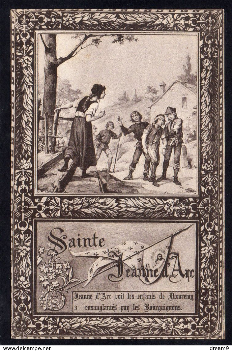 HISTOIRE - Sainte Jeanne D'Arc - Illustrateur - Jeanne D'Arc Voit Les Enfants De Domremy Ensanglantés... - Histoire