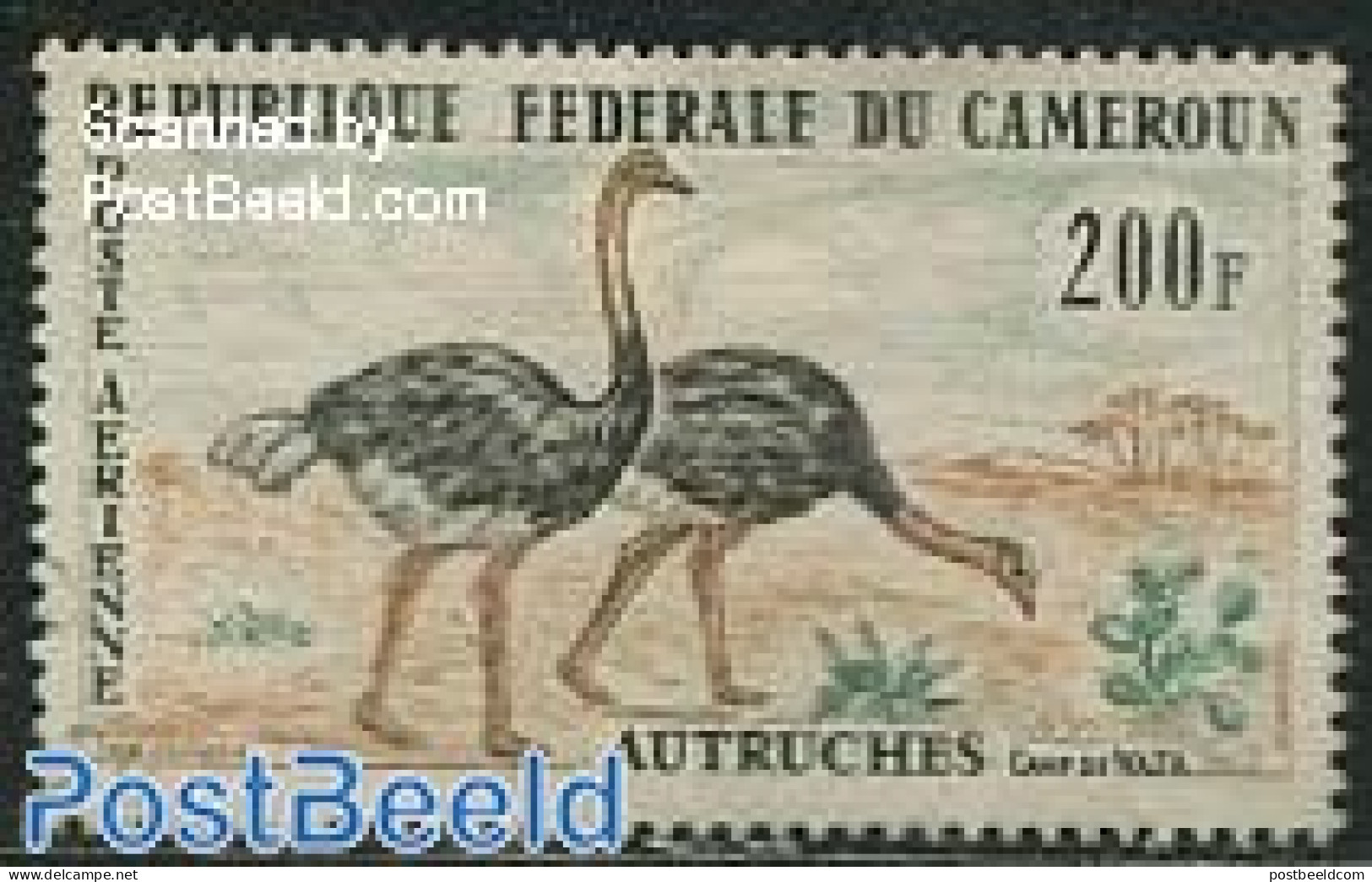 Cameroon 1962 200F, Stamp Out Of Set, Mint NH, Nature - Birds - Camerún (1960-...)