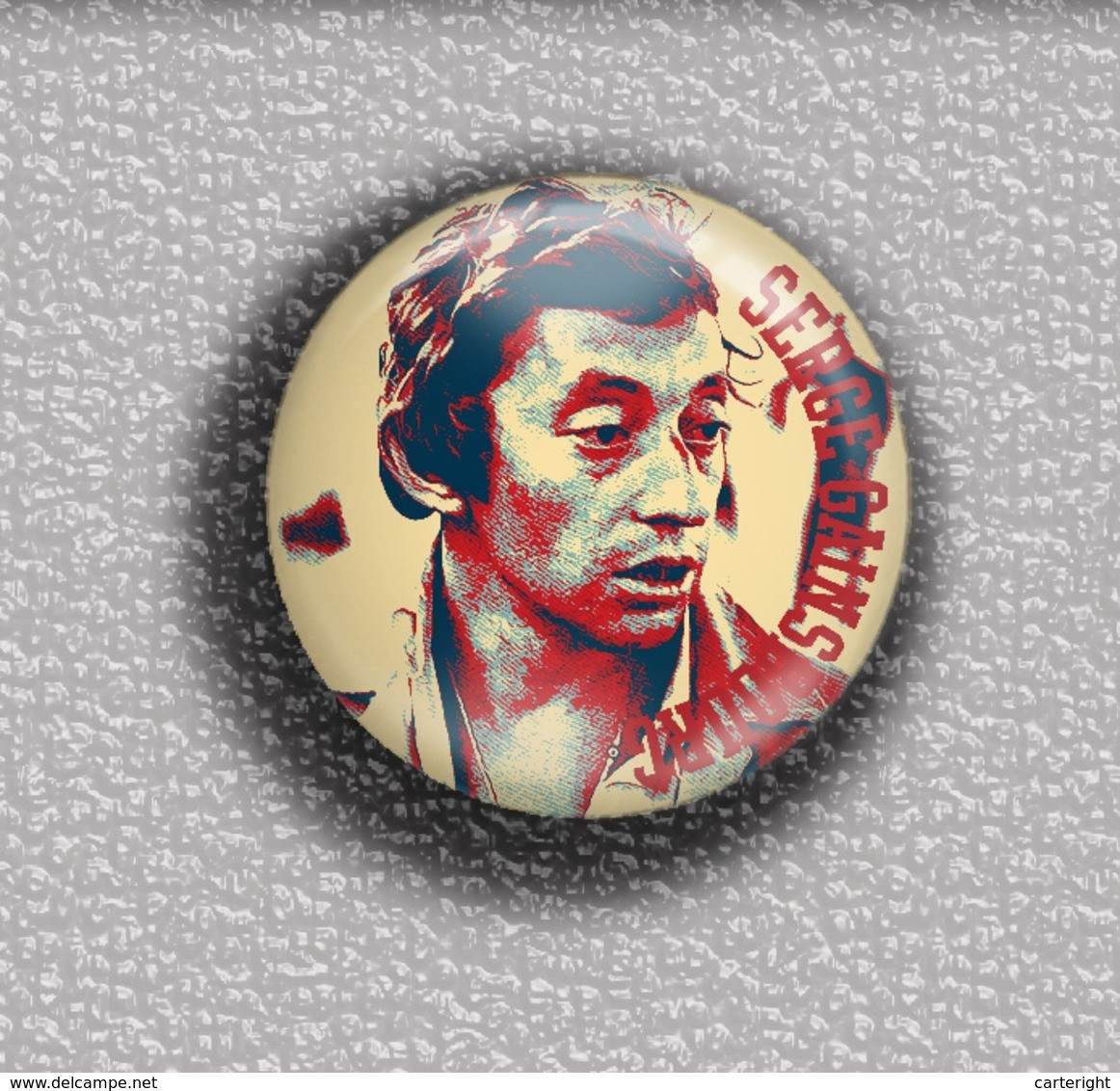 Serge Gainsbourg Music Fan ART BADGE BUTTON PIN SET 6 (1inch/25mm Diameter) 35 DIFF - Musica