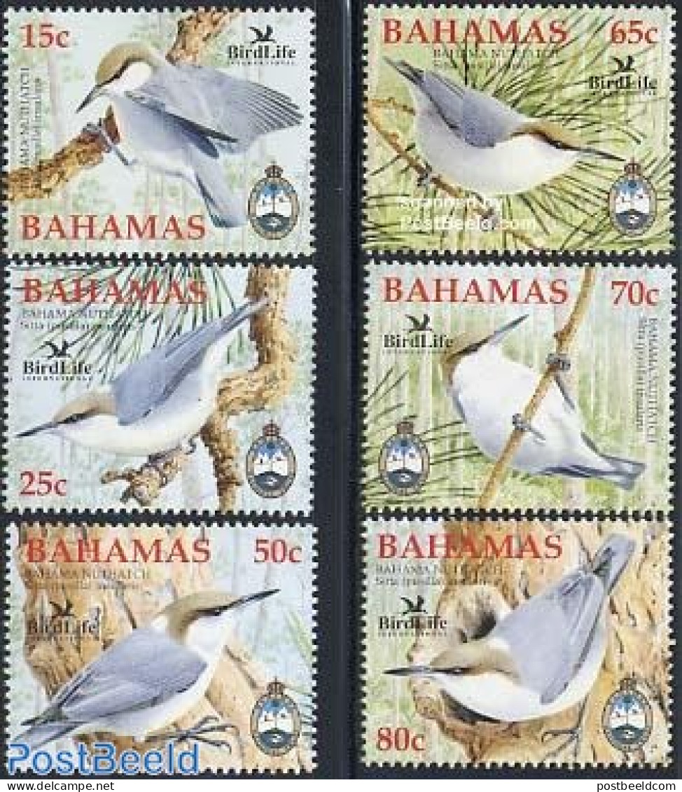 Bahamas 2006 Birdlife, Nuthatch 6v, Mint NH, Nature - Bird Life Org. - Birds - Other & Unclassified