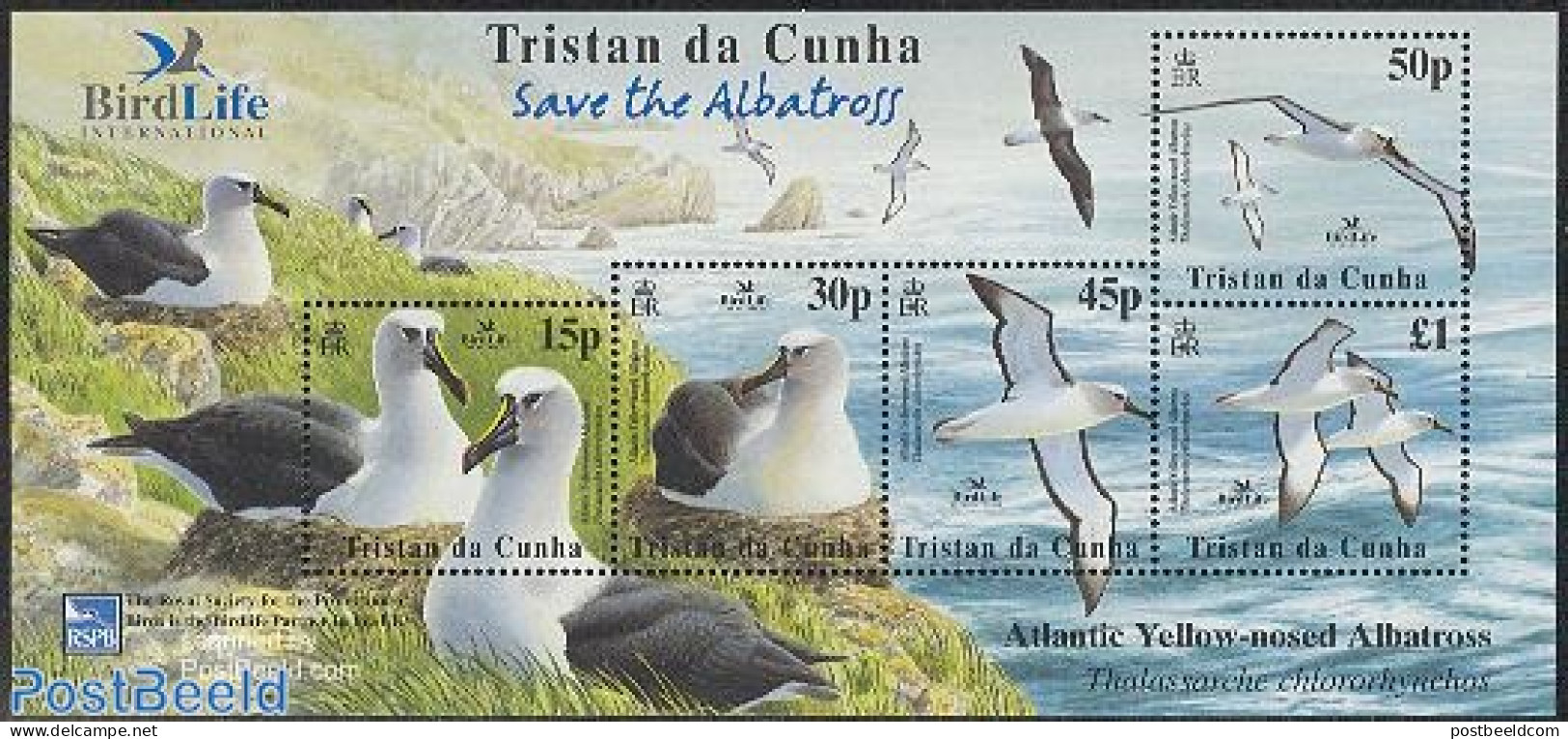 Tristan Da Cunha 2003 Save The Albatros S/s, Mint NH, Nature - Birds - Tristan Da Cunha