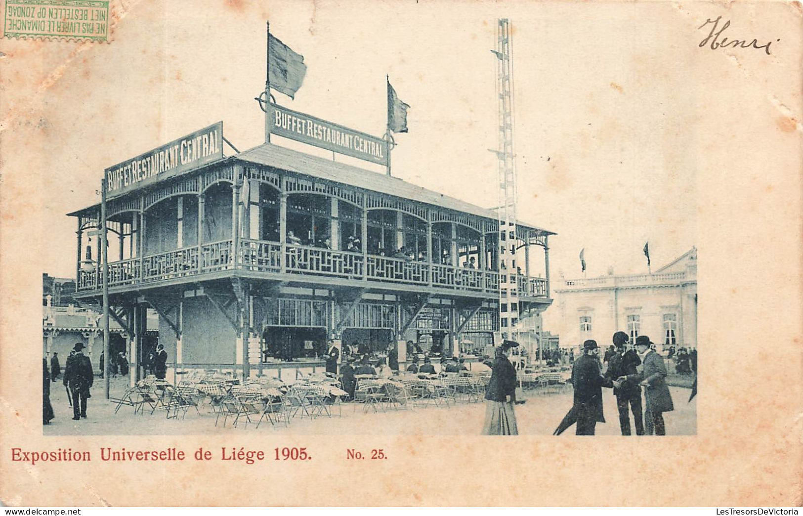 BELGIQUE - Exposition Universelle De Liège 1905 - No 25 - Vue Panoramique - Animé - Carte Postale Ancienne - Liège