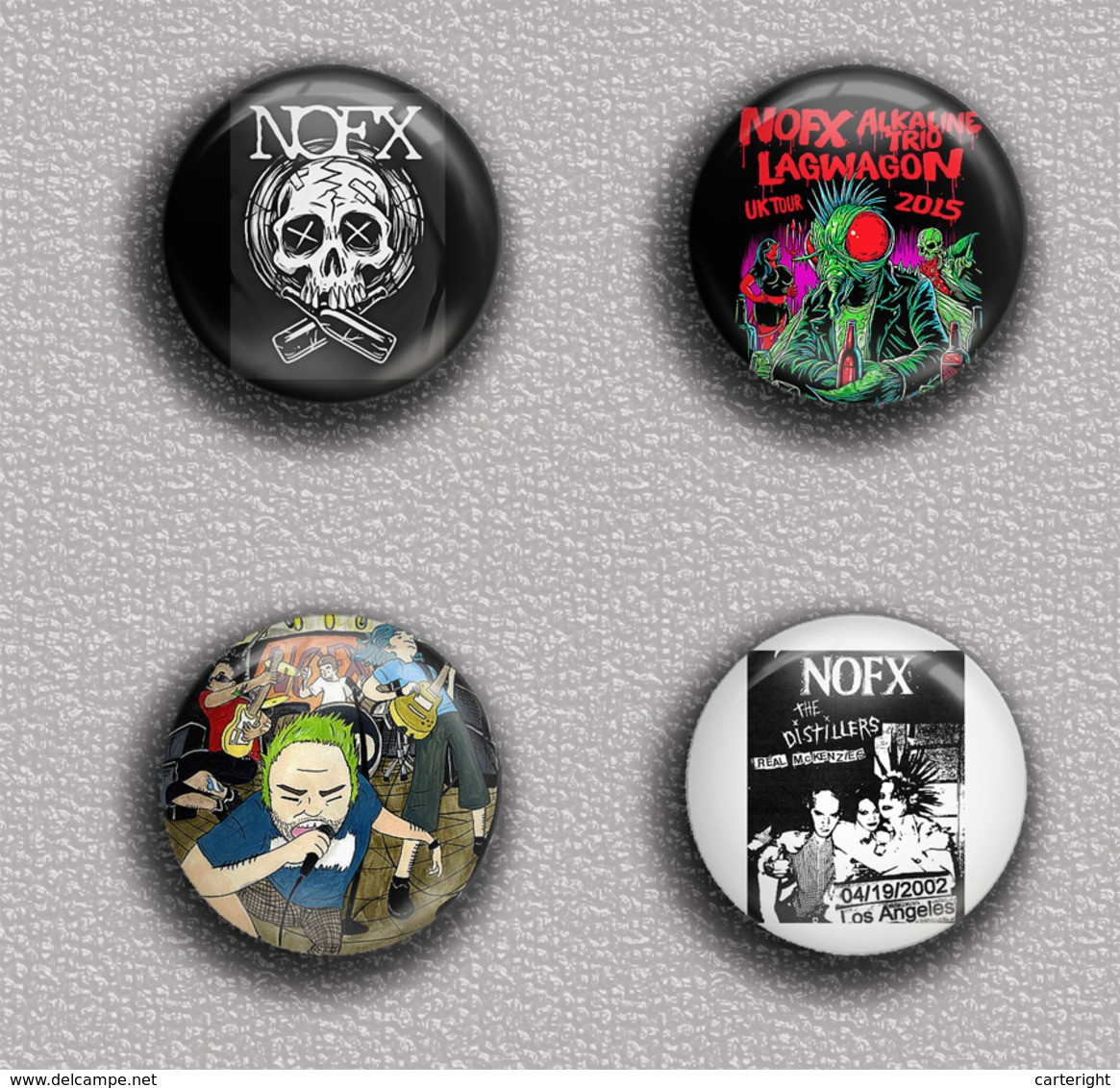 55 X Nofx Band Music Fan ART BADGE BUTTON PIN SET 1 (1inch/25mm Diameter) - Musique