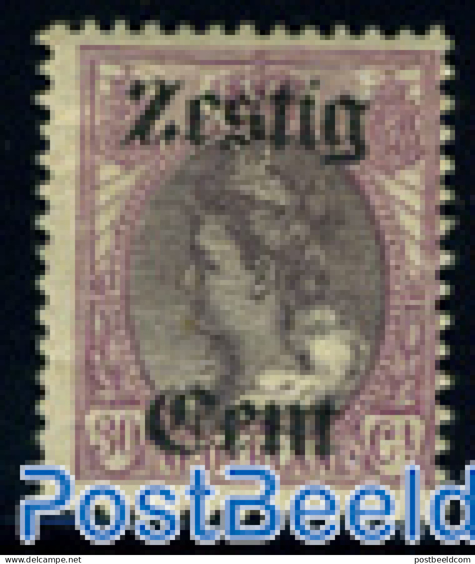 Netherlands 1919 Zestig Cent, Stamp Out Of Set, Mint NH - Unused Stamps