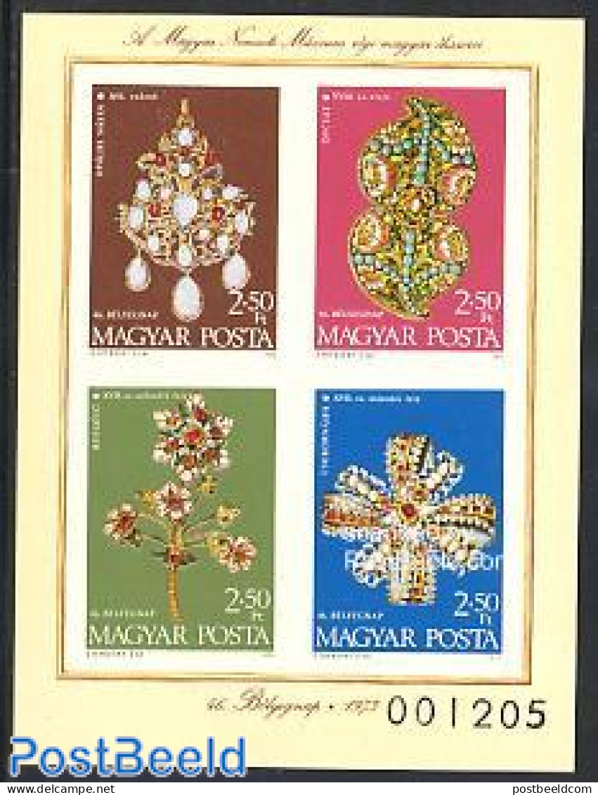 Hungary 1973 Stamp Day S/s Imperforated, Mint NH, Stamp Day - Art - Art & Antique Objects - Nuovi