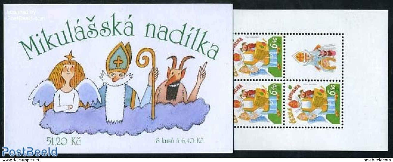 Czech Republic 2002 Saint Nicolas Booklet, Mint NH, Religion - Saint Nicholas - Stamp Booklets - Other & Unclassified