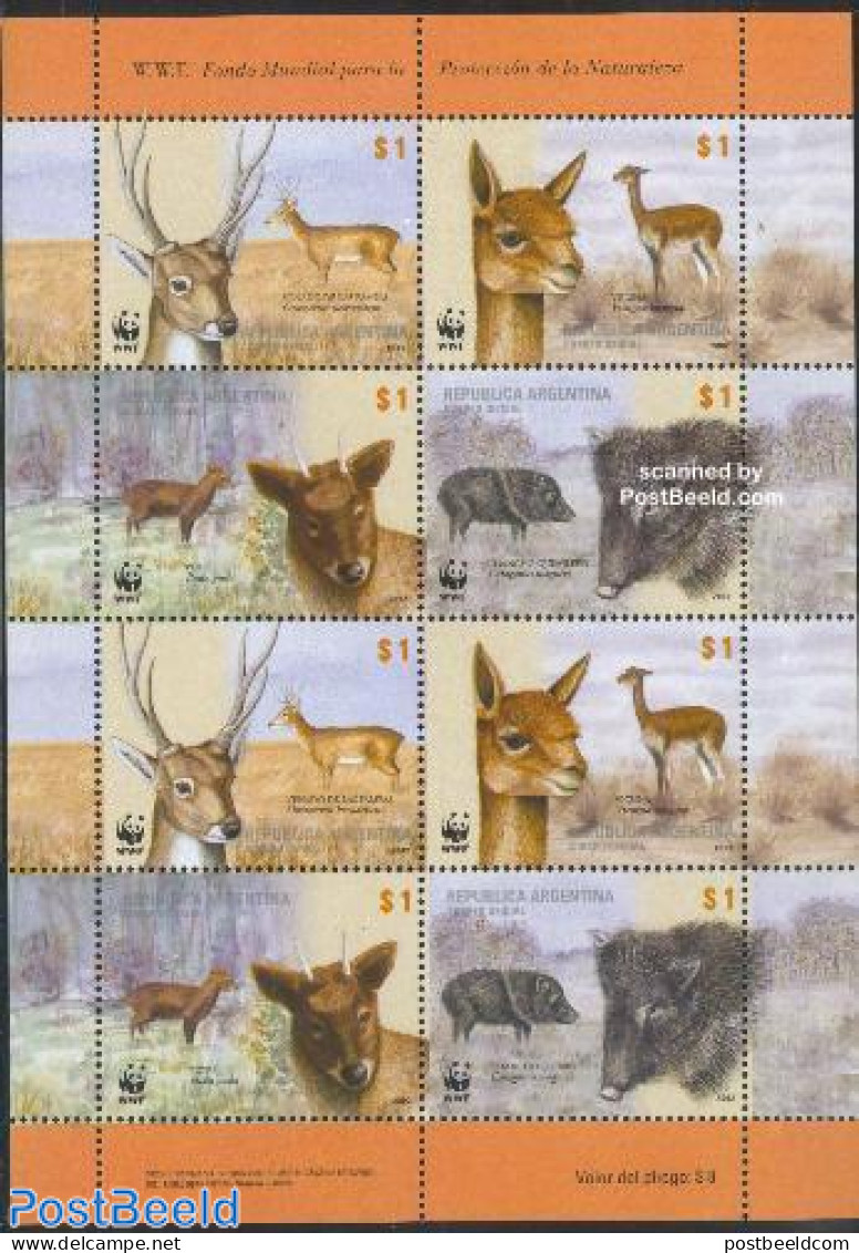 Argentina 2002 WWF/Animals M/s, Mint NH, Nature - Animals (others & Mixed) - World Wildlife Fund (WWF) - Unused Stamps