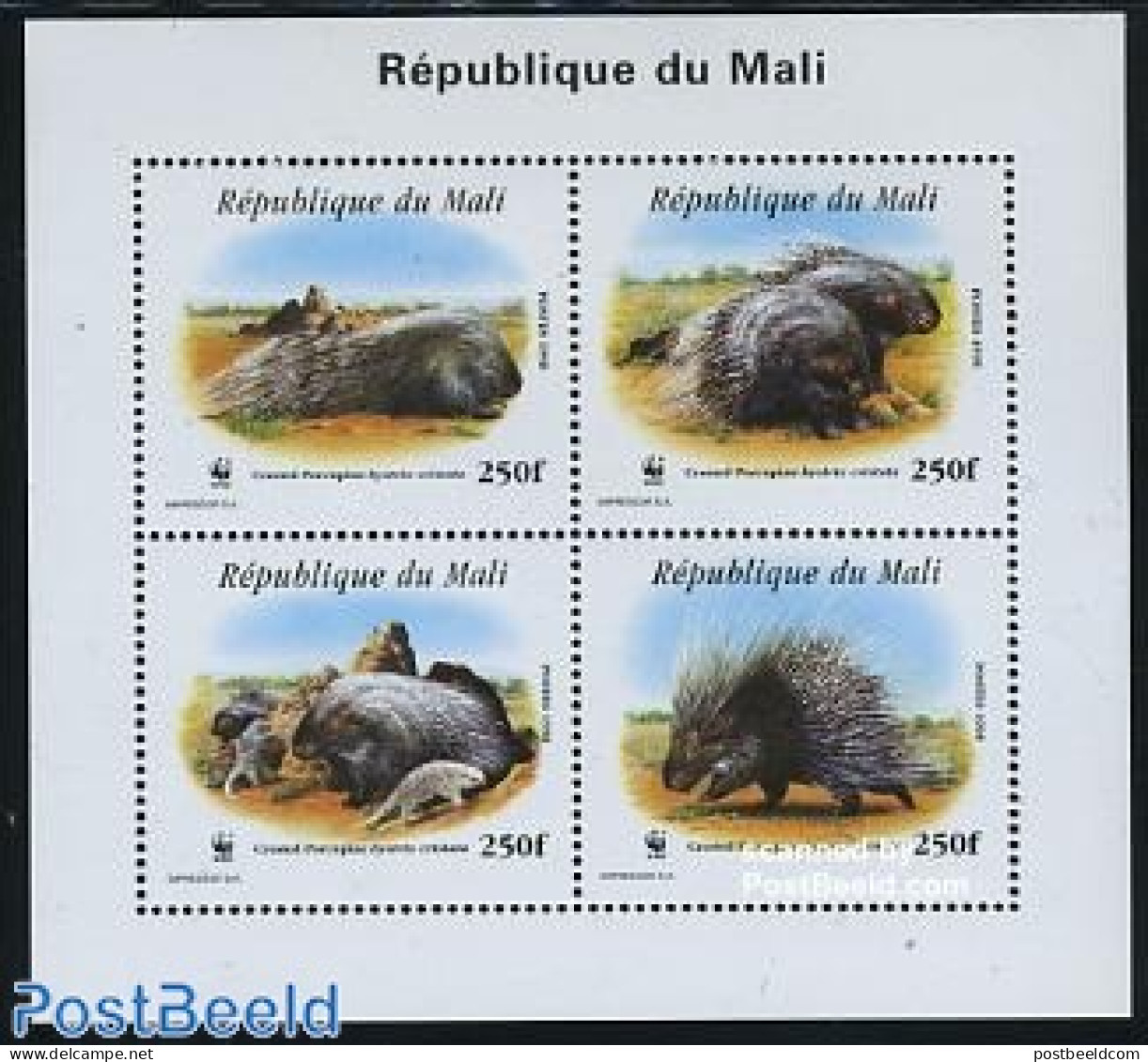 Mali 1998 WWF S/s, Mint NH, Nature - Animals (others & Mixed) - World Wildlife Fund (WWF) - Malí (1959-...)