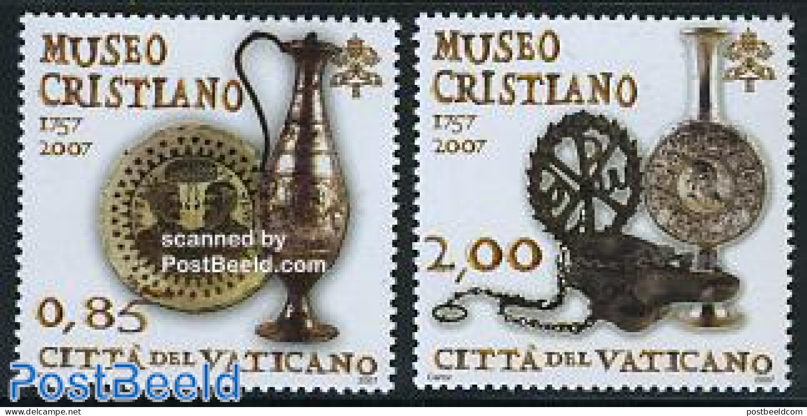 Vatican 2007 Christian Museum 2v, Mint NH, Art - Art & Antique Objects - Museums - Neufs