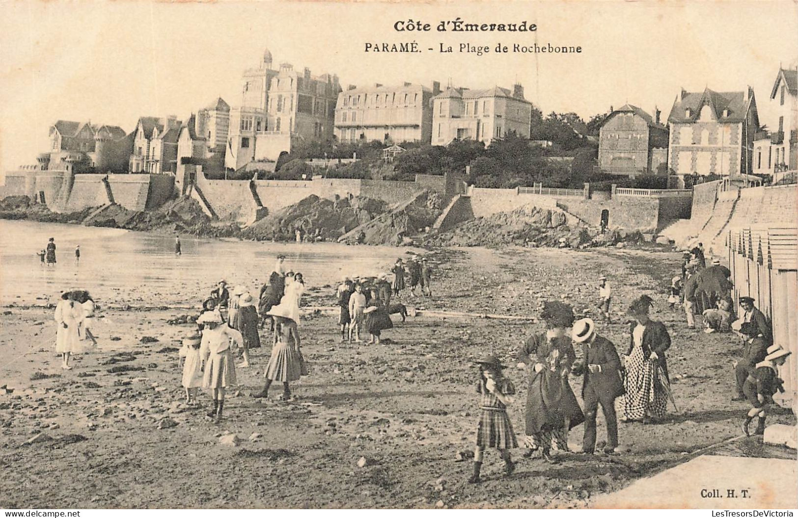 FRANCE - Côte D'Emeraude - Paramé - La Plage De Rochebonne - Vue Sur La Plage - Animé - Carte Postale Ancienne - Parame