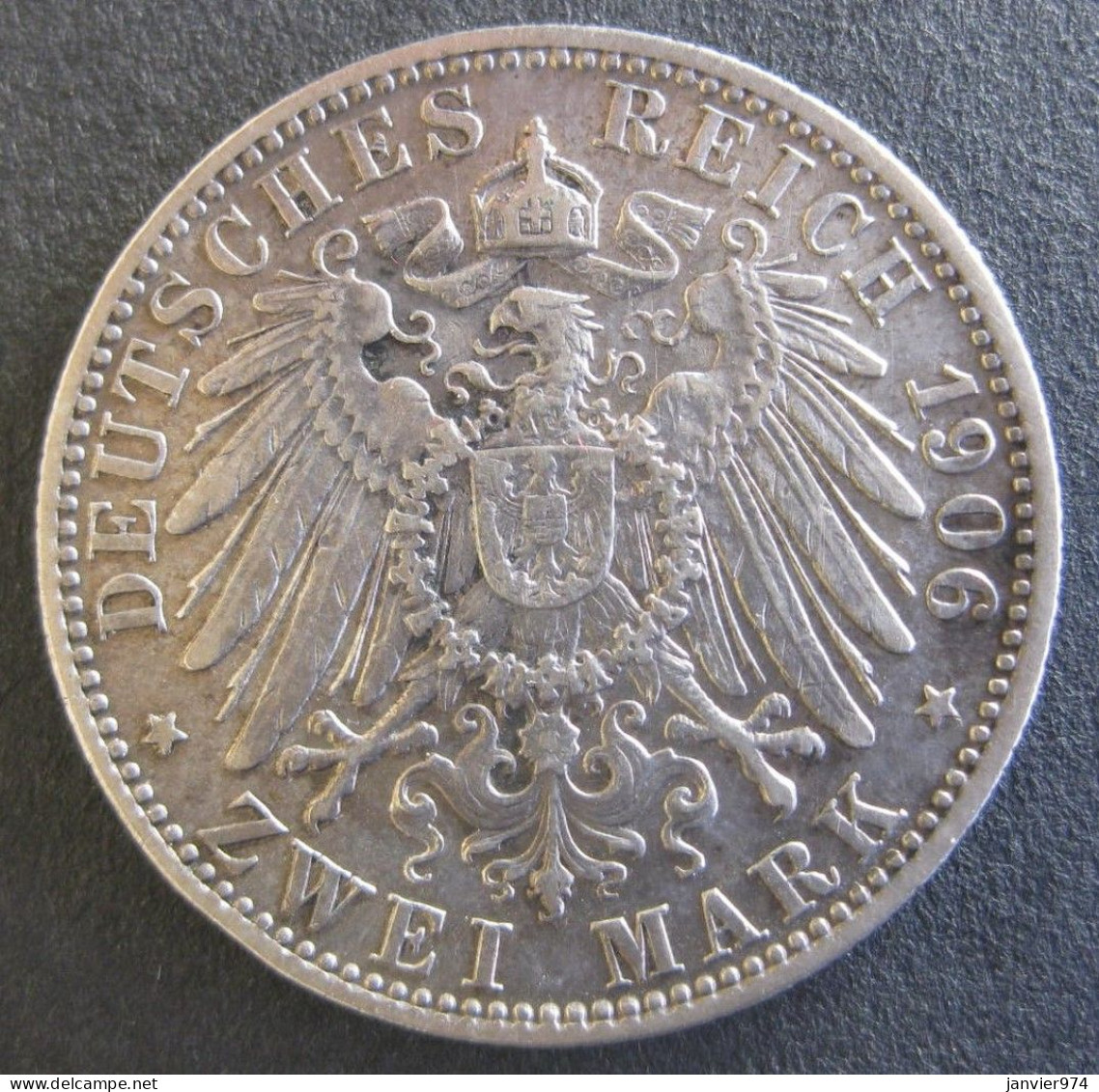 Allemagne Bavière. 2 Mark 1906 D Munich , Otto I , En Argent, KM# 913 - 2, 3 & 5 Mark Silber