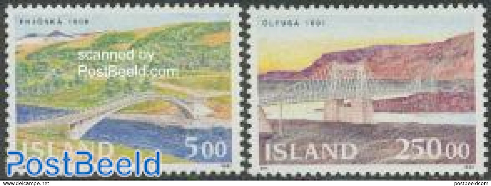 Iceland 1992 Bridges 2v, Mint NH, Art - Bridges And Tunnels - Unused Stamps